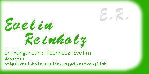 evelin reinholz business card